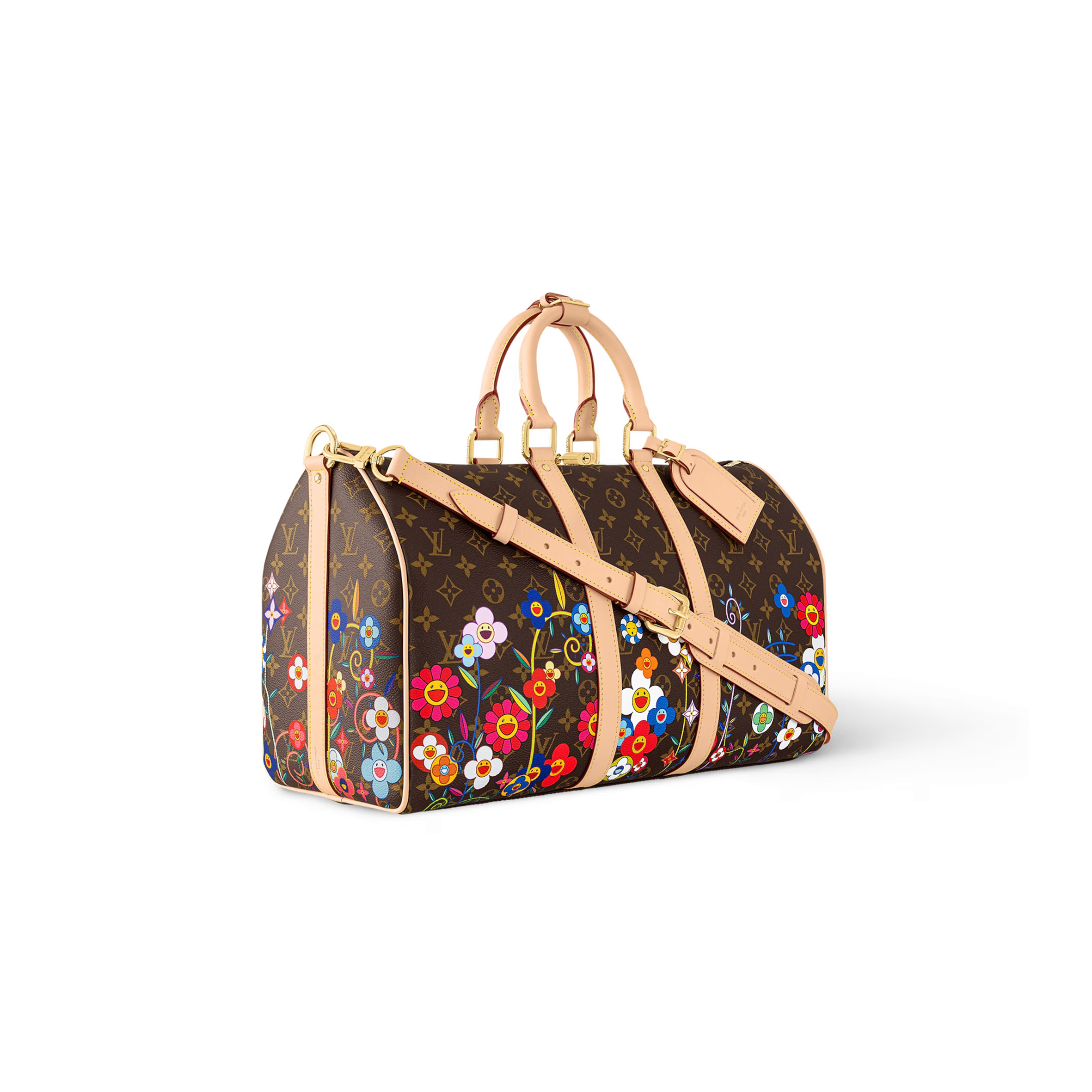 LOUIS VUITTON MASTER MURAKAMI LV X TM KEEPALL BANDOULIÈRE 45 M14182 (45*27*20cm)
